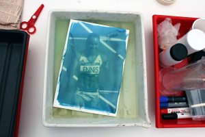 Cyanotype - rinsing